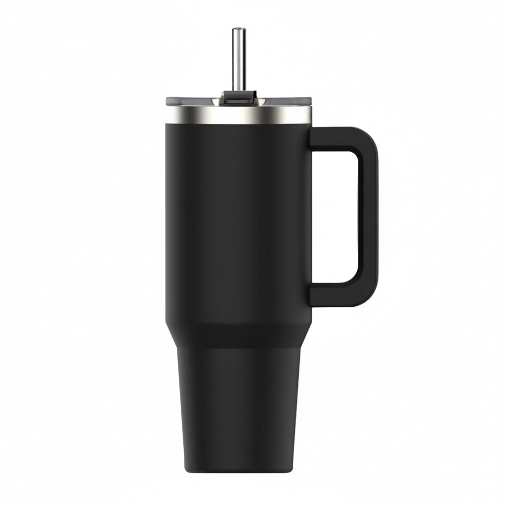 20/30/40Oz Tumbler with Handle & Straw, Large Capacity Stainless Steel Thermal Cup, Vacuum Insulated Mug for Car, Travel